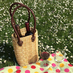 Two Bottle Basket Hamper Bag - Simply Rye