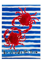 Two Old Crabs Live Here Tea Towel - Simply Rye