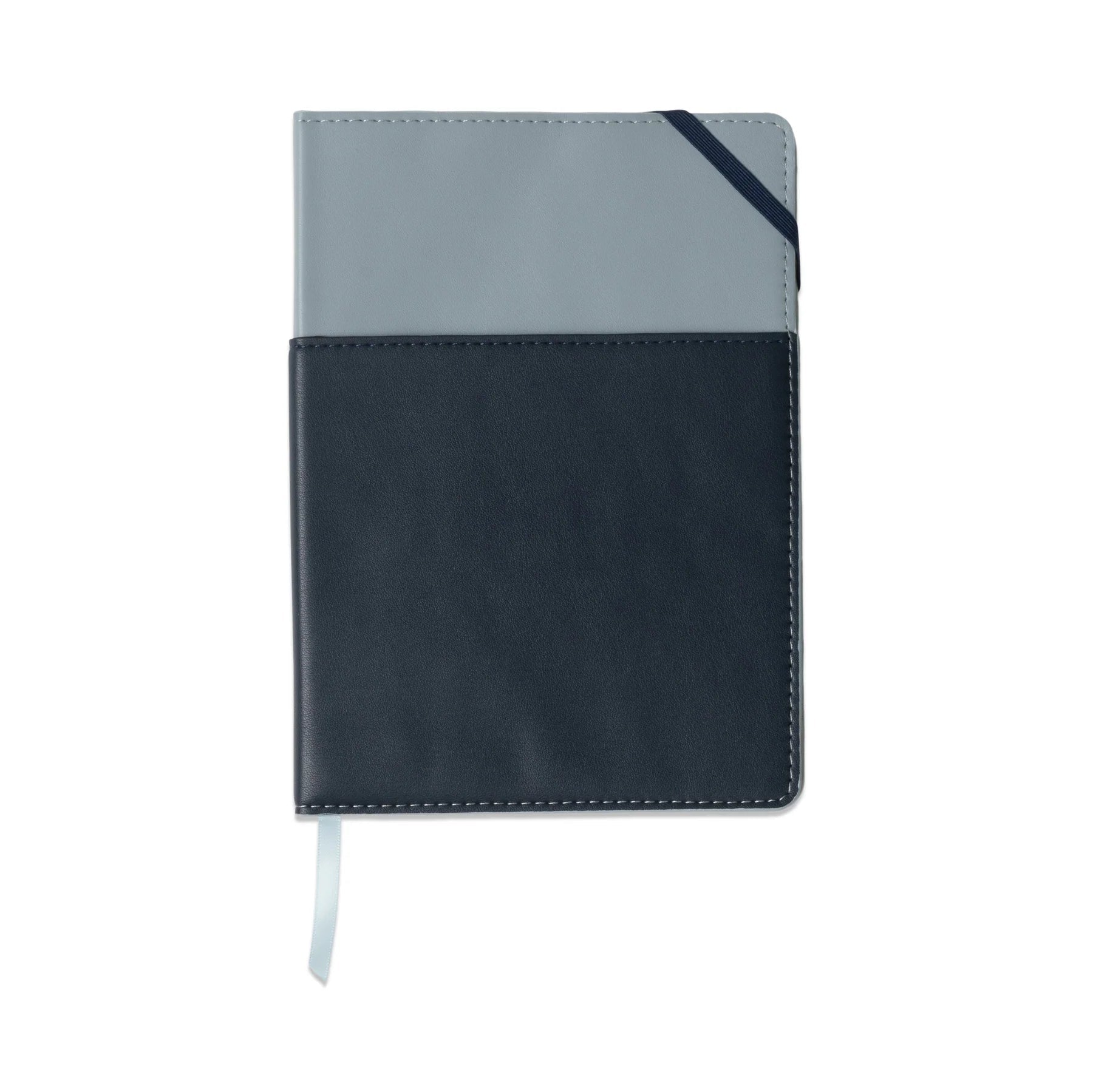 Vegan Leather Pocket Journal - Blue & Navy - Simply Rye