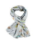 Watercolour Leaves Lightweight Scarf - Simply Rye