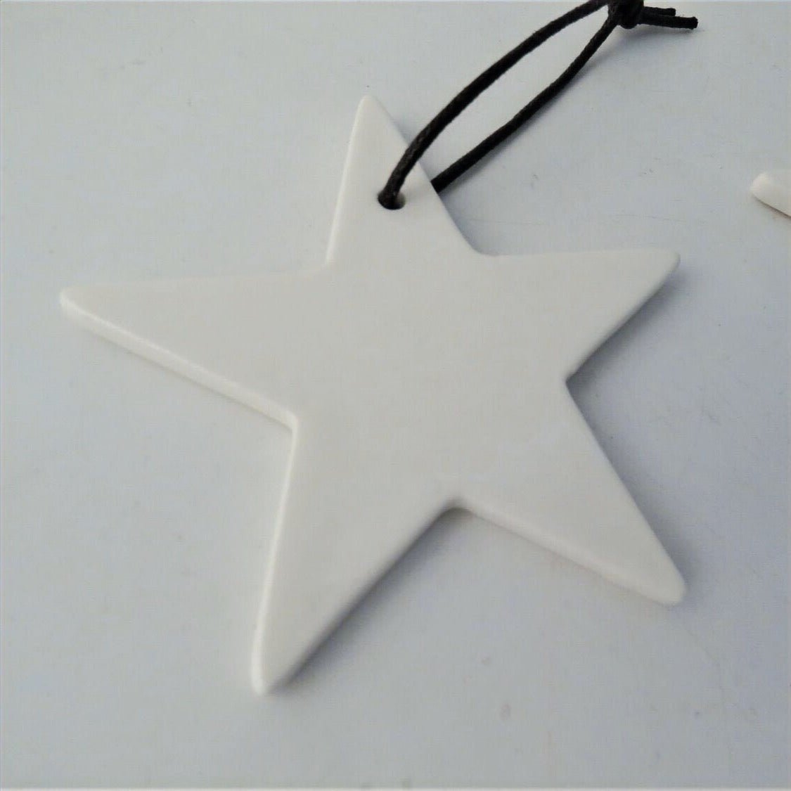 White Ceramic Star Christmas Decoration - Simply Rye