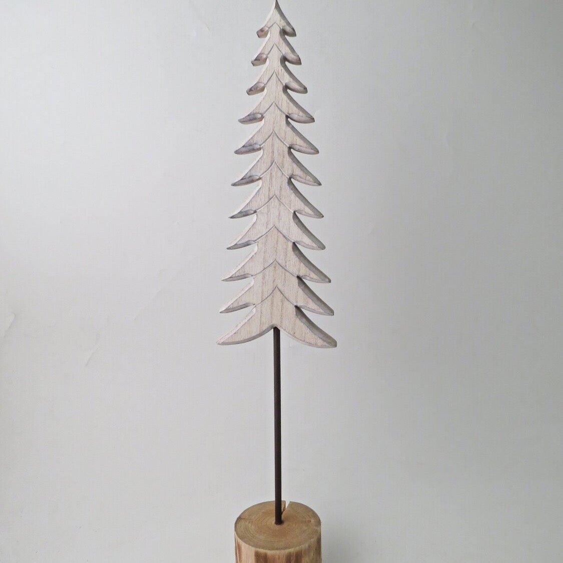 White Wooden Christmas Tree - Simply Rye