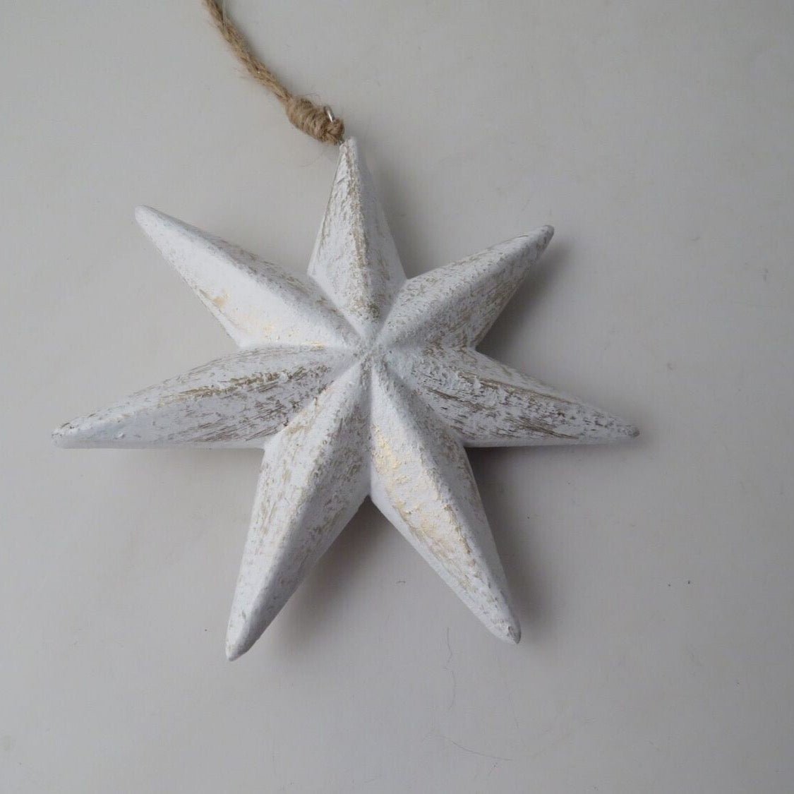 White Wooden Star Decorations - Simply Rye
