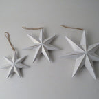 White Wooden Star Decorations - Simply Rye