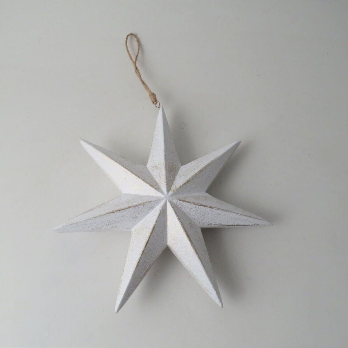 White Wooden Star Decorations - Simply Rye