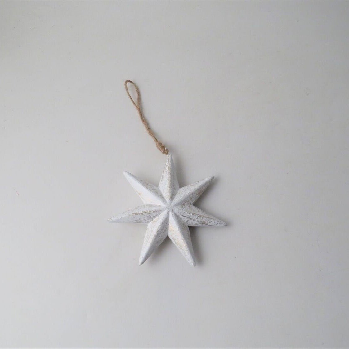 White Wooden Star Decorations - Simply Rye