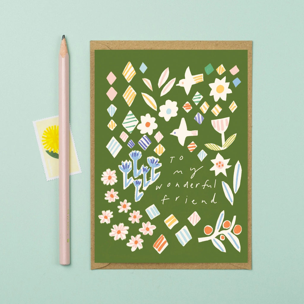 ‘Wonderful Friend’ Card - Simply Rye