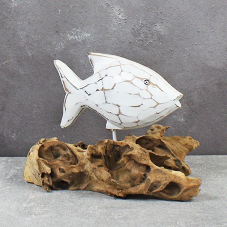Wooden Fish on Driftwood - Simply Rye